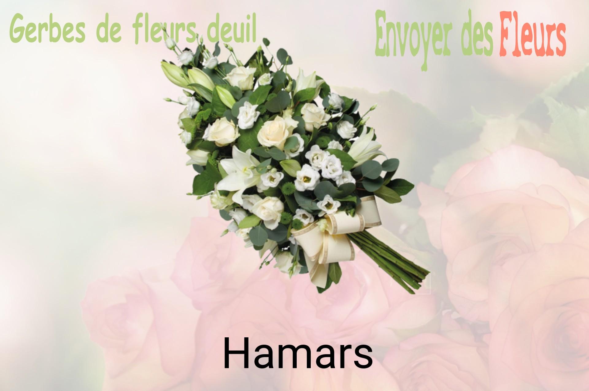 Gerbe de fleurs de deuil livrée à Hamars